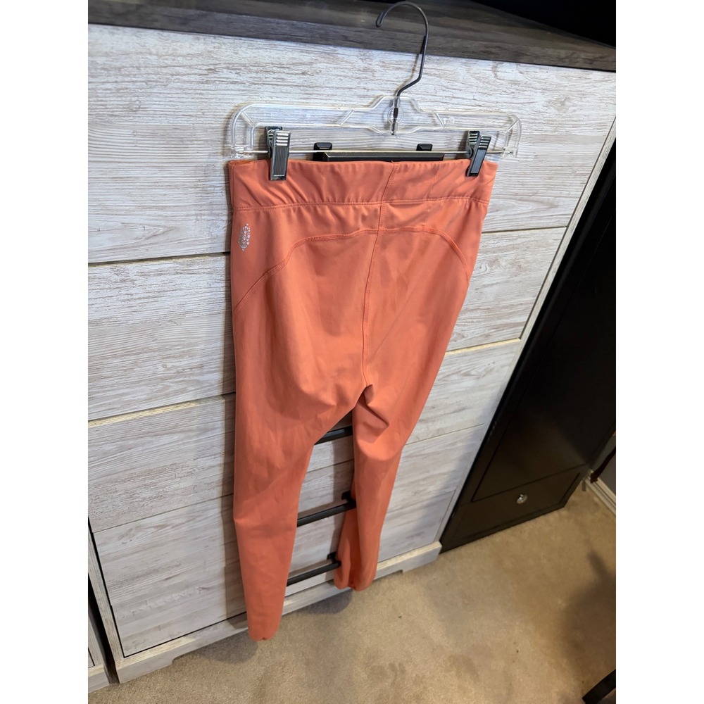 Free People Movement High Rise Free Style Pants Coral Orange Joggers Womens S - Picture 4 of 7